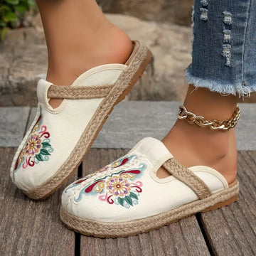 Lilith - Flache Schuhe für Damen mit Blumenmuster
