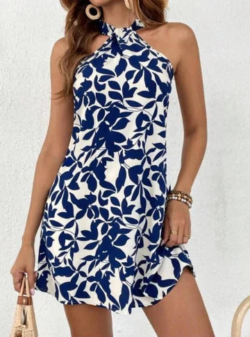 Jolie - Bedrucktes ärmelloses Minikleid