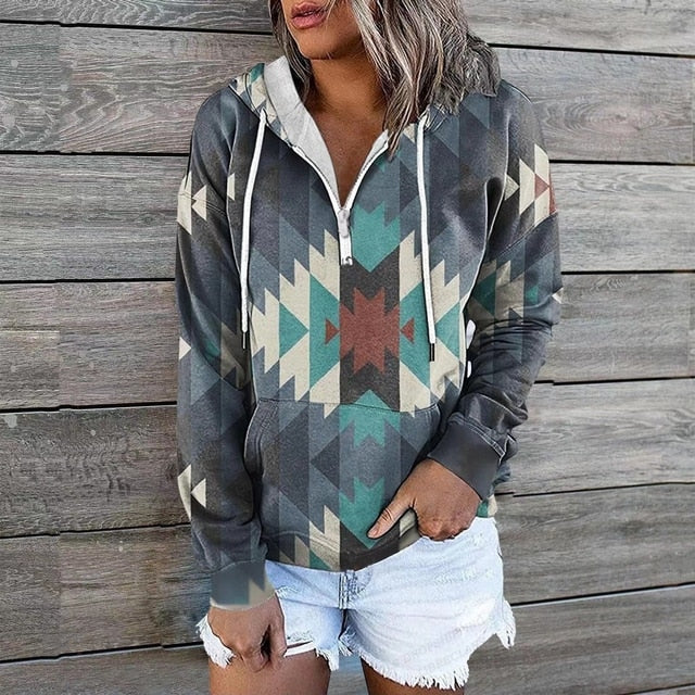 CHRISTA - Ethnische Kapuzenpullover