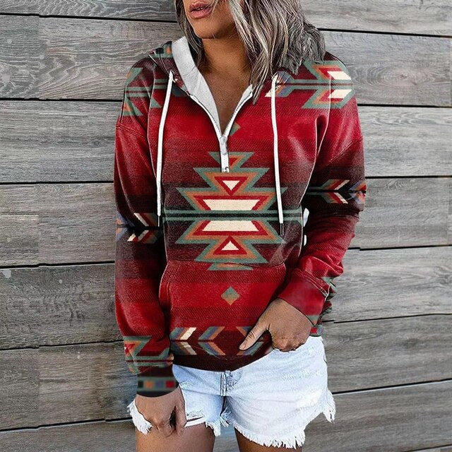 CHRISTA - Ethnische Kapuzenpullover