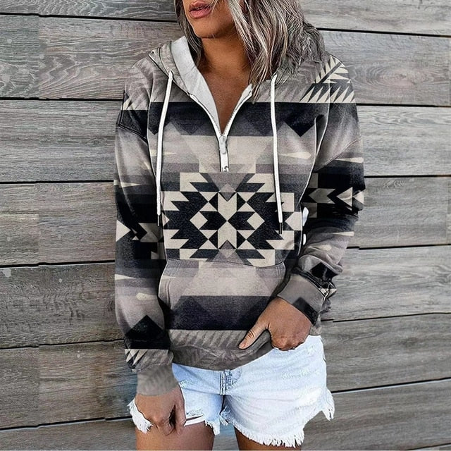CHRISTA - Ethnische Kapuzenpullover